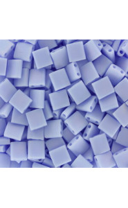 Miyuki tila 5x5mm beads - Matted opaque light periwinkle ab TL-494FR